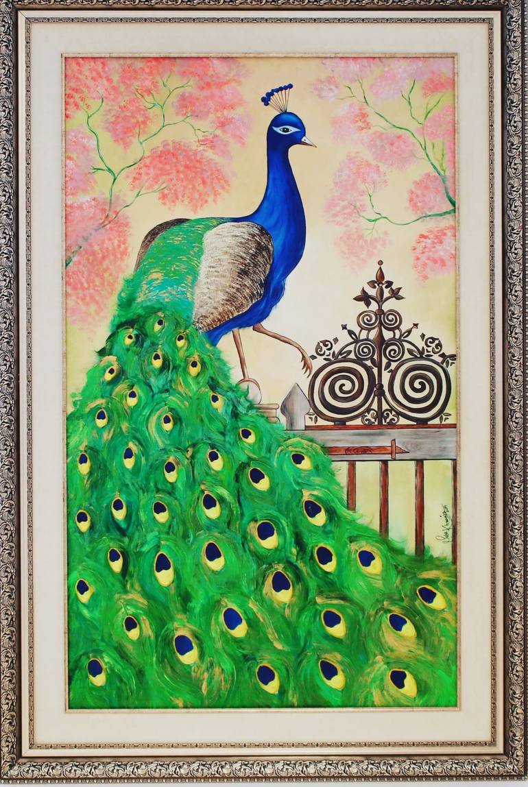 Peacock Painting by Saba Hisham | Saatchi Art