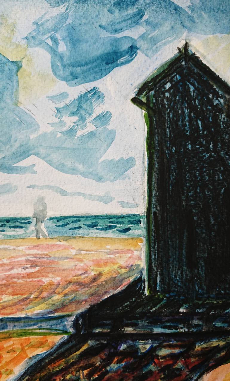 Original Expressionism Seascape Painting by Alex Bastable