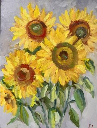 Print of Expressionism Floral Paintings by Svitlana Klymenko