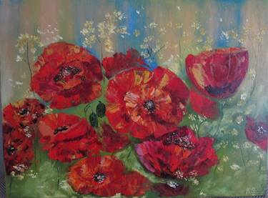 Original Floral Painting by Svitlana Klymenko