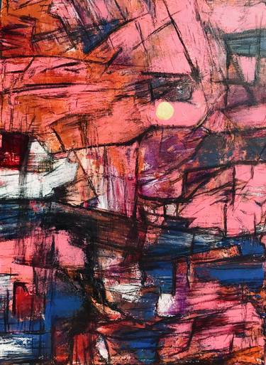 Original Expressionism Abstract Paintings by Faye Chan H F