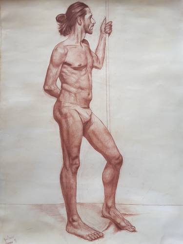 Print of Figurative Men Drawings by Yorgos MOSES