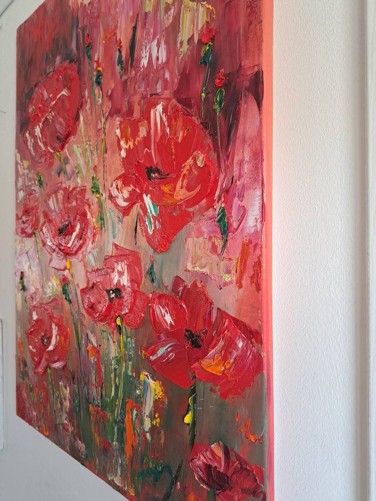 Original Expressionism Floral Painting by Oksana Fedorova