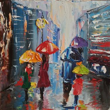 Original Impressionism Cities Paintings by Oksana Fedorova