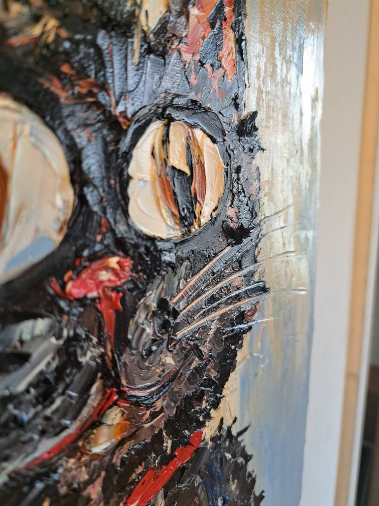 Original Expressionism Animal Painting by Oksana Fedorova