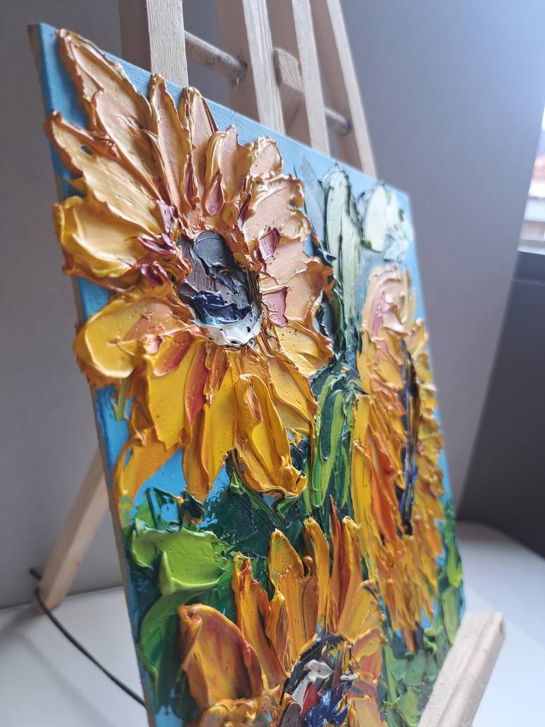 Original Expressionism Floral Painting by Oksana Fedorova