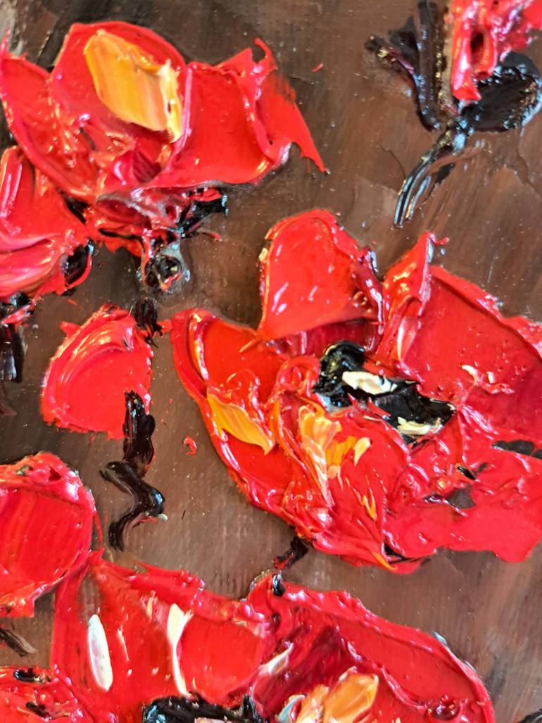 Original Expressionism Floral Painting by Oksana Fedorova