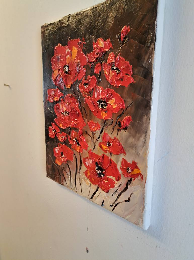 Original Expressionism Floral Painting by Oksana Fedorova