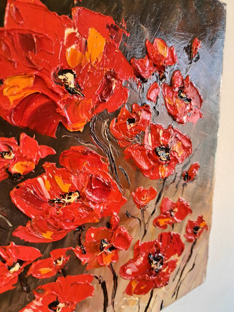 Original Expressionism Floral Painting by Oksana Fedorova
