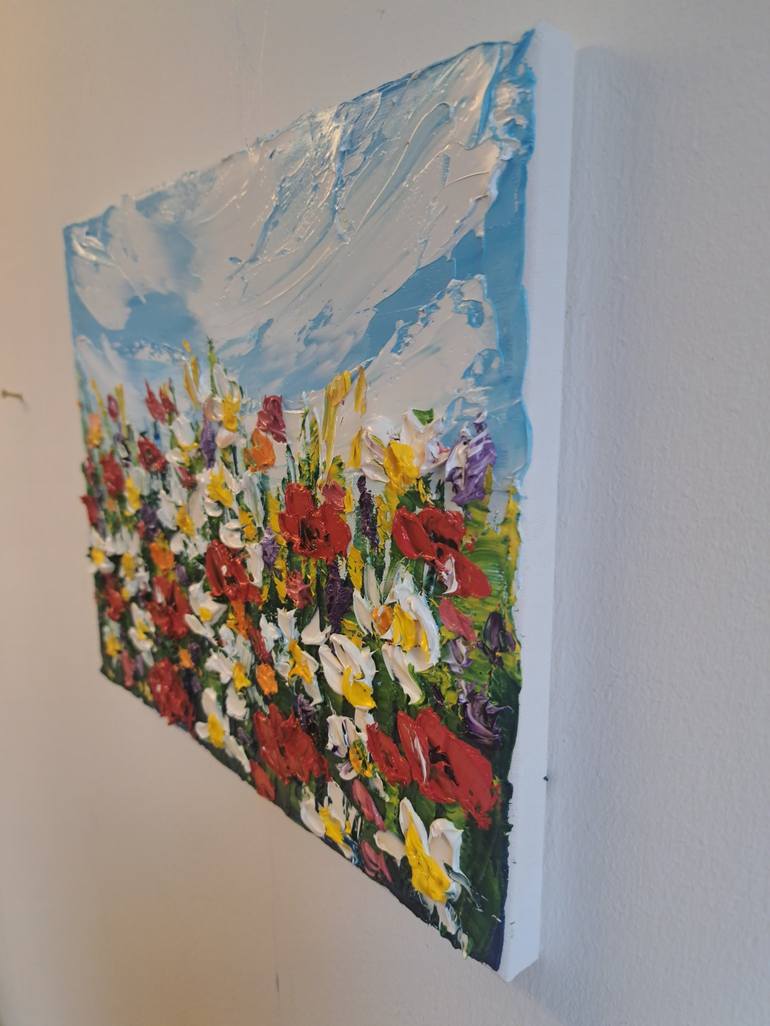 Original Impressionism Floral Painting by Oksana Fedorova