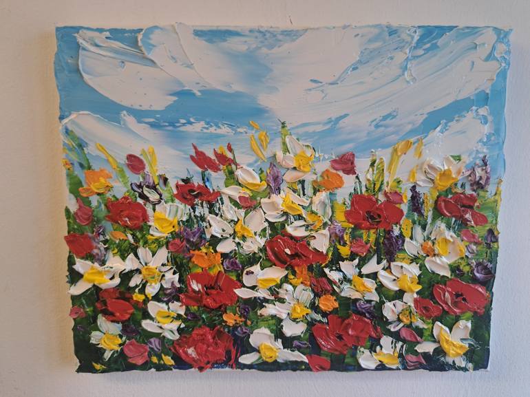 Original Impressionism Floral Painting by Oksana Fedorova