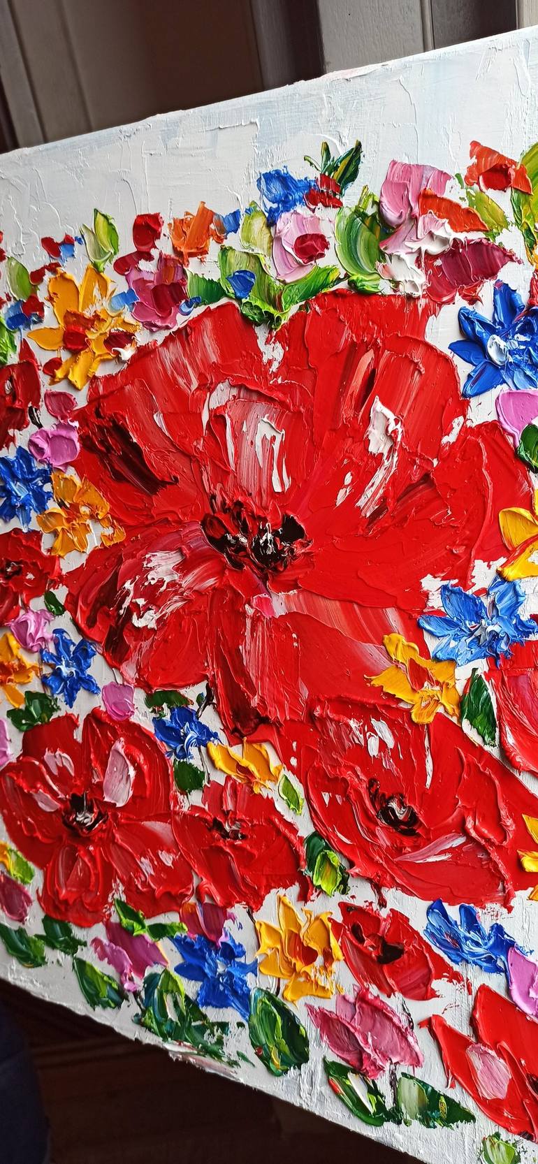 Original Impressionism Floral Painting by Oksana Fedorova