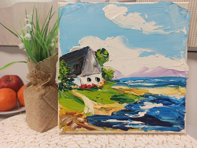 Original Fine Art Seascape Painting by Oksana Fedorova