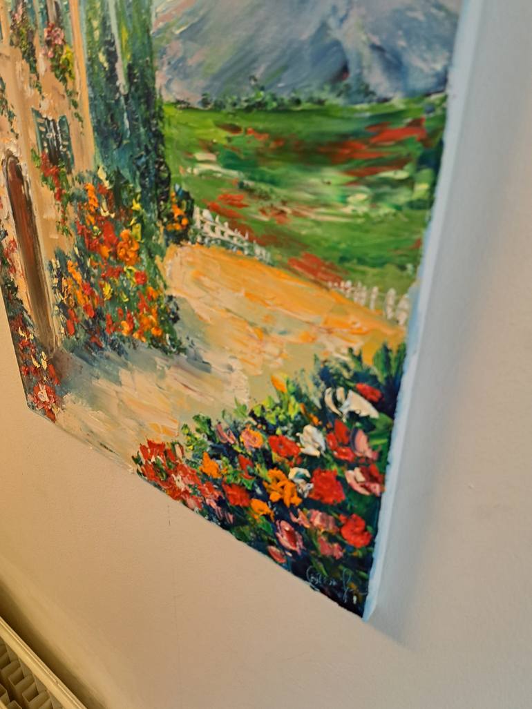 Original Impressionism Cities Painting by Oksana Fedorova