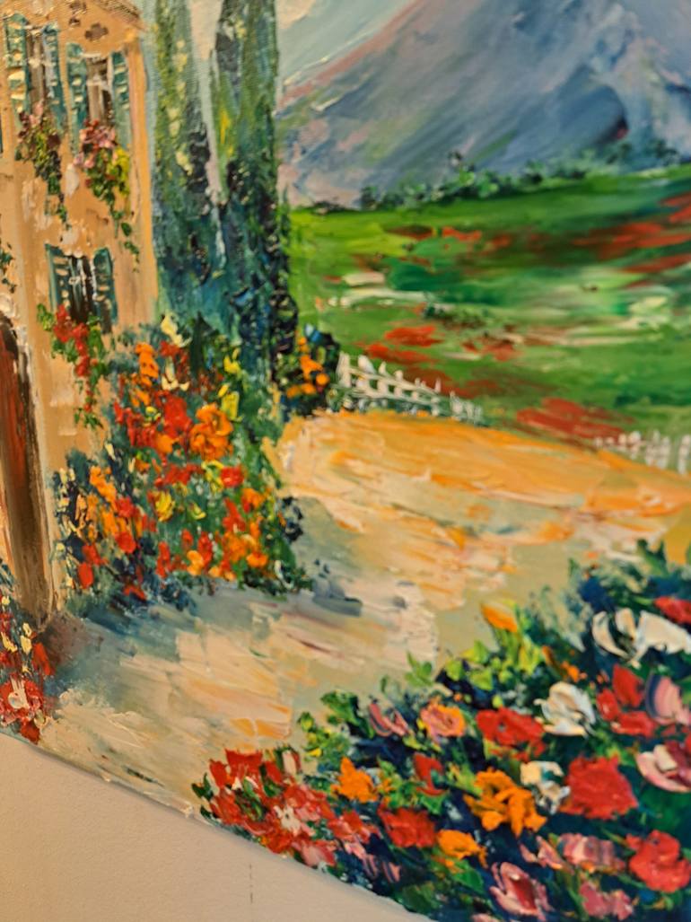 Original Impressionism Cities Painting by Oksana Fedorova