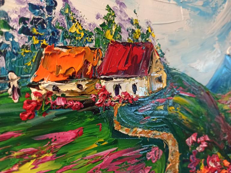 Original Impressionism Landscape Painting by Oksana Fedorova