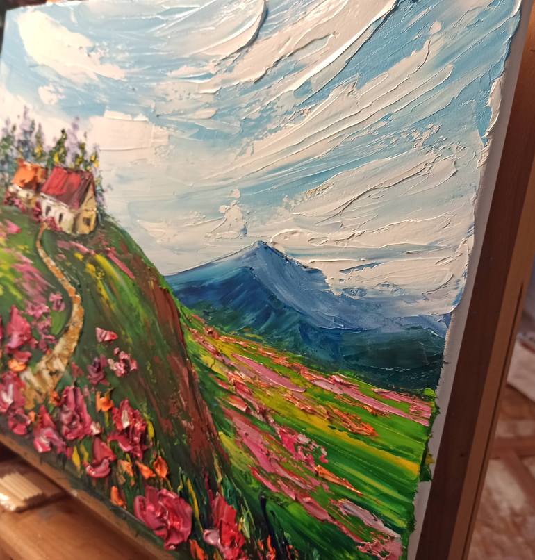 Original Impressionism Landscape Painting by Oksana Fedorova