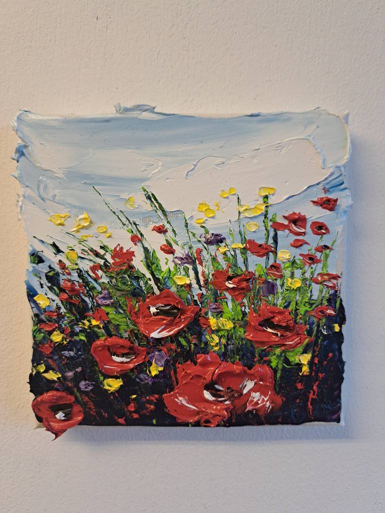 Original Impressionism Floral Painting by Oksana Fedorova