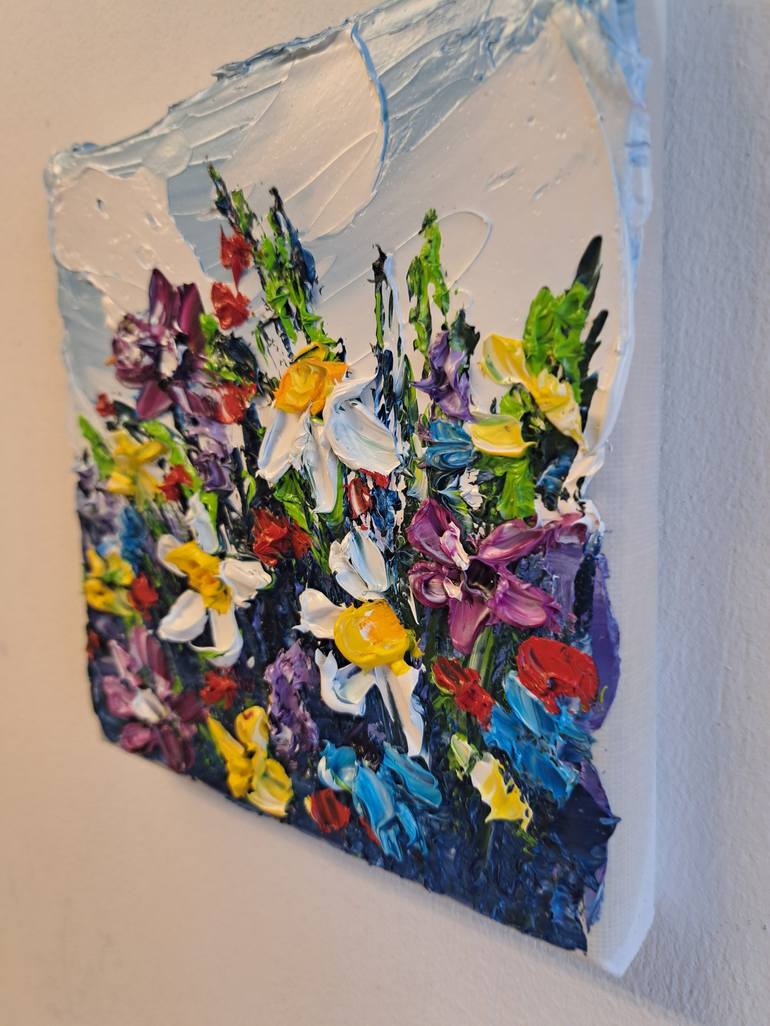 Original Impressionism Floral Painting by Oksana Fedorova