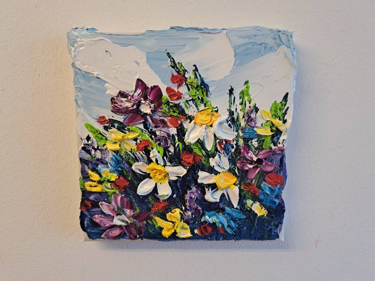 Original Impressionism Floral Painting by Oksana Fedorova