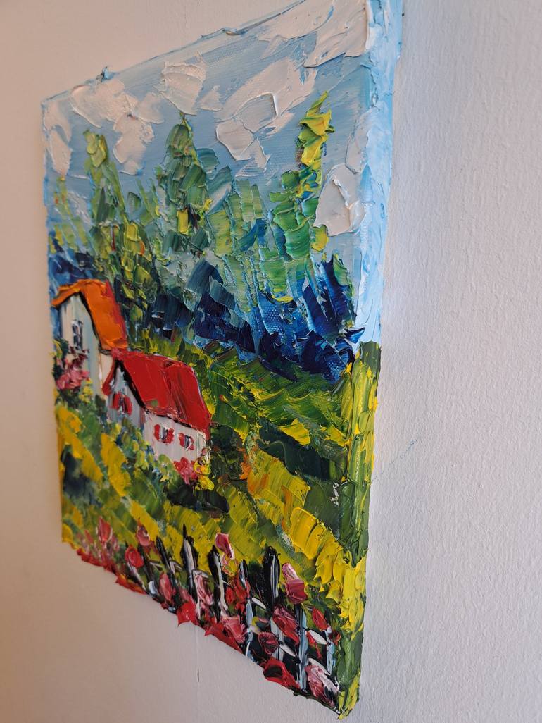 Original Impressionism Landscape Painting by Oksana Fedorova