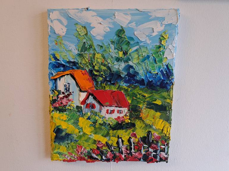 Original Impressionism Landscape Painting by Oksana Fedorova