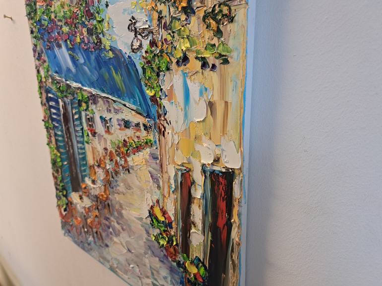 Original Impressionism Cities Painting by Oksana Fedorova