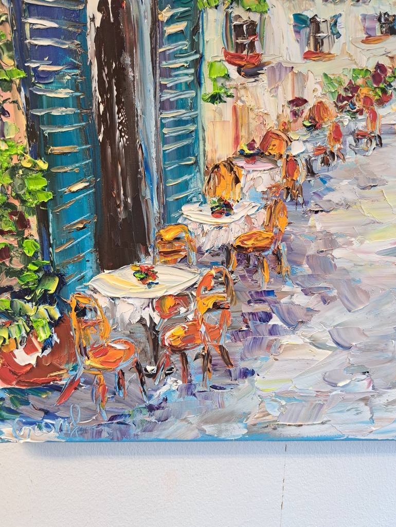 Original Impressionism Cities Painting by Oksana Fedorova