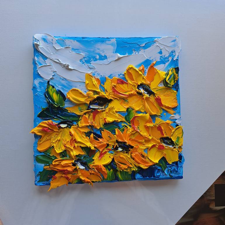 Original Expressionism Floral Painting by Oksana Fedorova