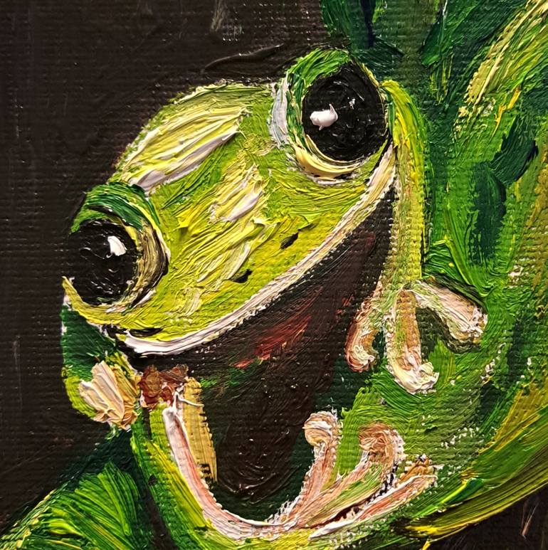 Original Expressionism Animal Painting by Oksana Fedorova