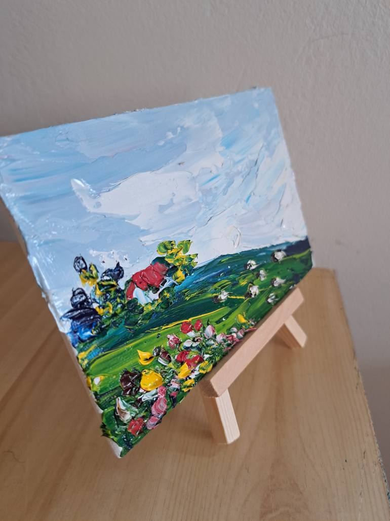 Original Impressionism Landscape Painting by Oksana Fedorova