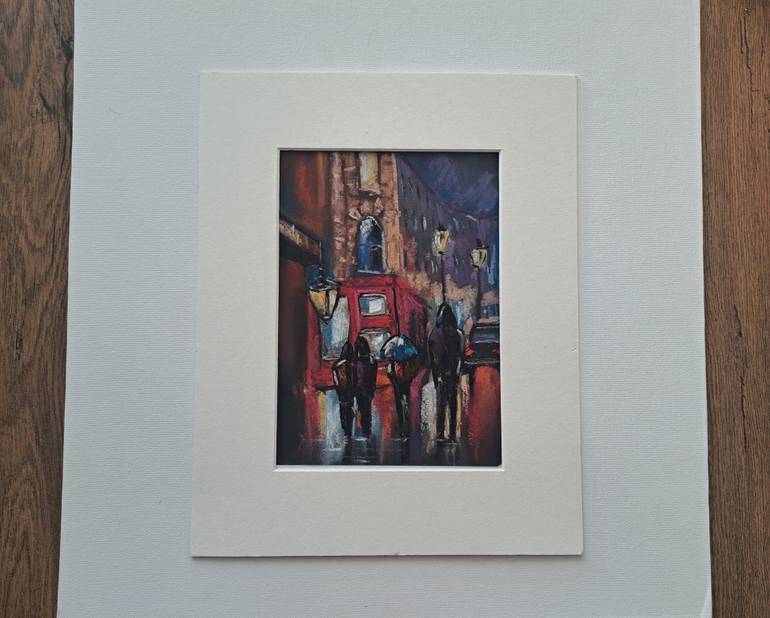 Original Impressionism Landscape Drawing by Oksana Fedorova