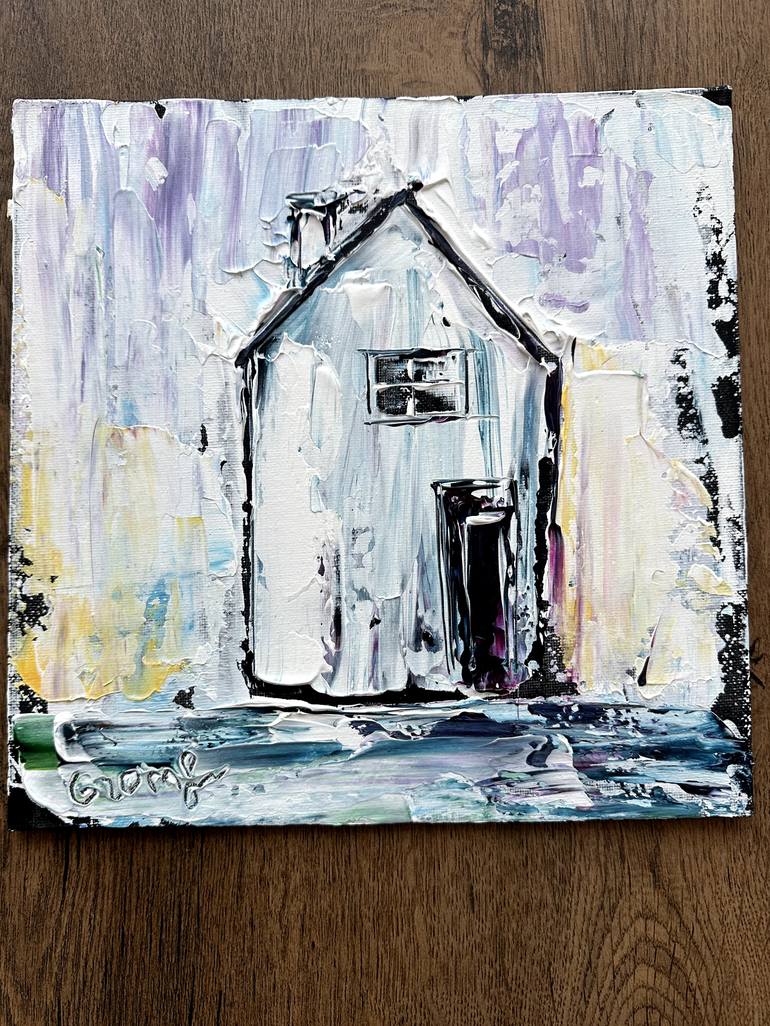 Original Expressionism Architecture Painting by Oksana Fedorova