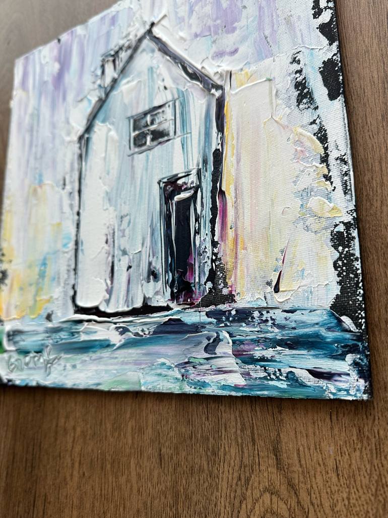 Original Expressionism Architecture Painting by Oksana Fedorova