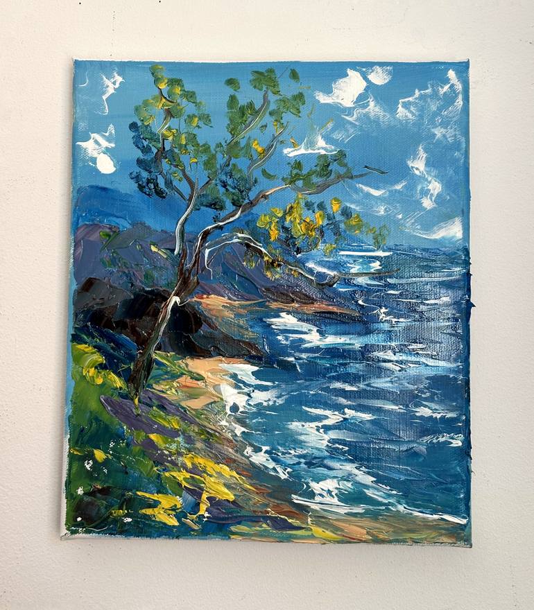 Original Contemporary Seascape Painting by Oksana Fedorova