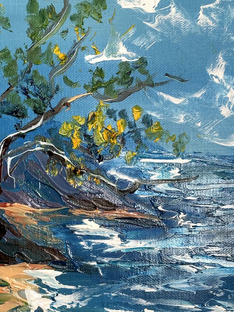 Original Contemporary Seascape Painting by Oksana Fedorova
