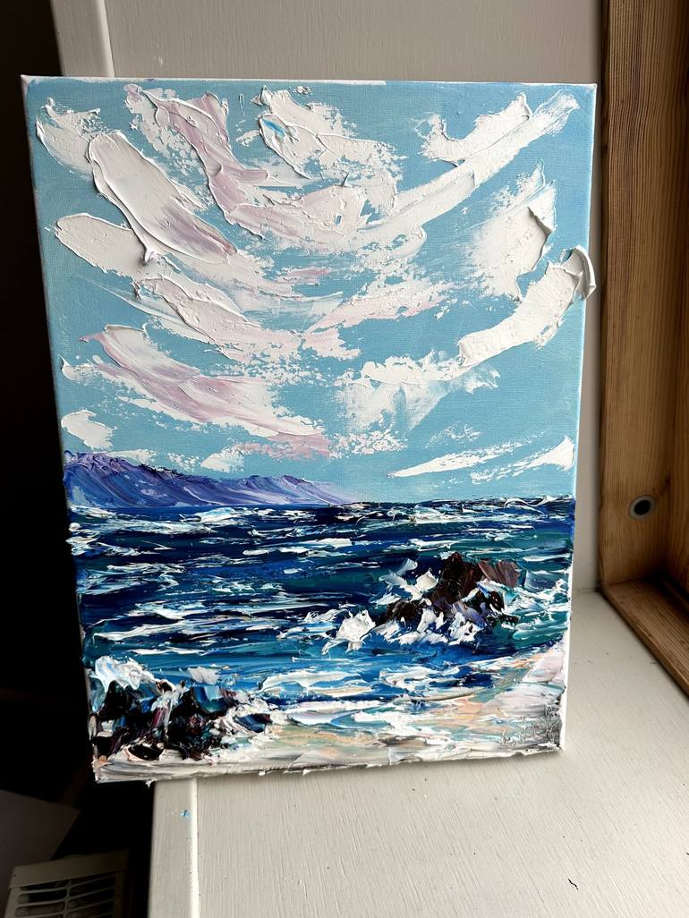 Original Contemporary Seascape Painting by Oksana Fedorova