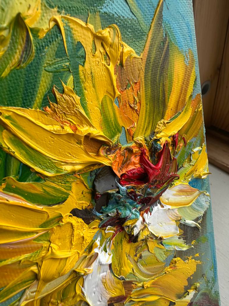 Original Expressionism Floral Painting by Oksana Fedorova