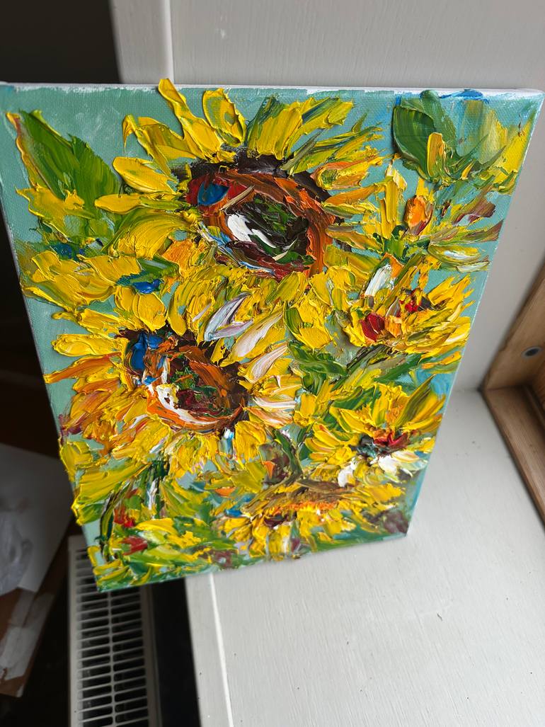 Original Expressionism Floral Painting by Oksana Fedorova