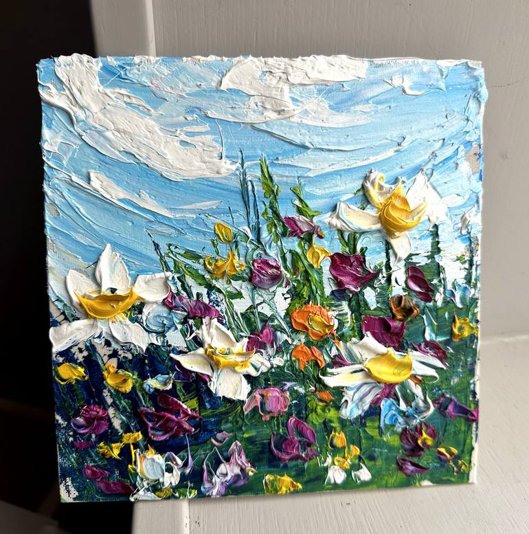 Original Impressionism Floral Painting by Oksana Fedorova