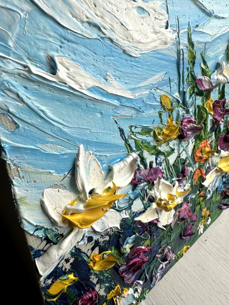 Original Impressionism Floral Painting by Oksana Fedorova