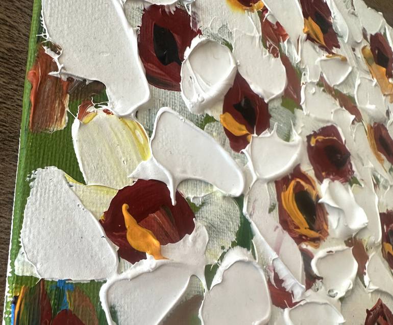 Original Expressionism Floral Painting by Oksana Fedorova