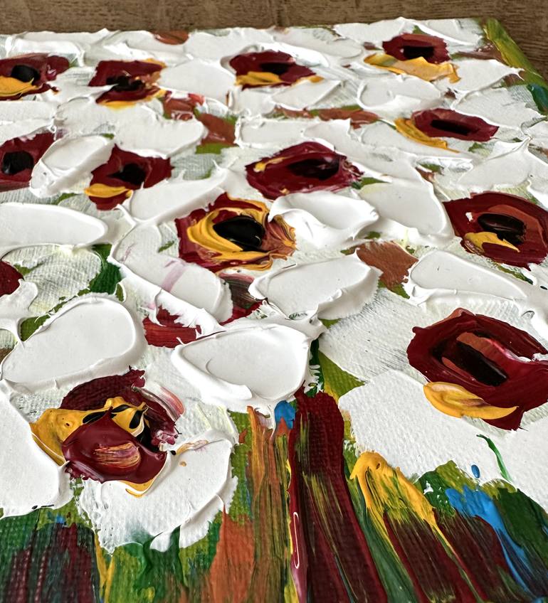 Original Expressionism Floral Painting by Oksana Fedorova