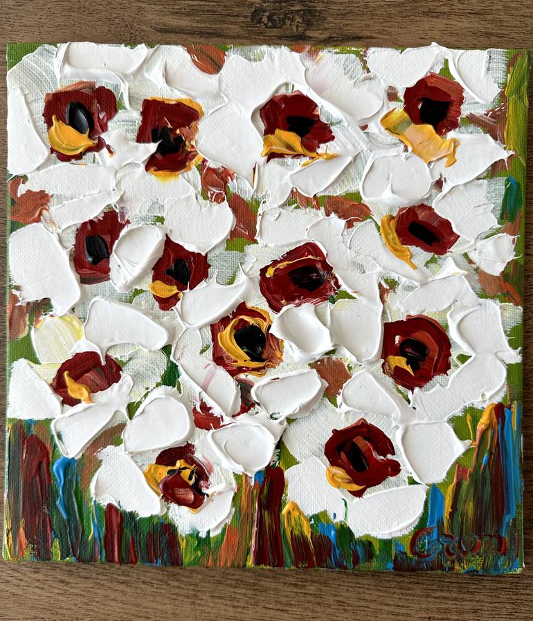 Original Expressionism Floral Painting by Oksana Fedorova