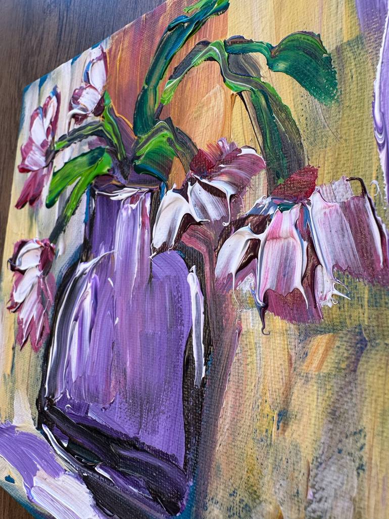 Original Expressionism Floral Painting by Oksana Fedorova
