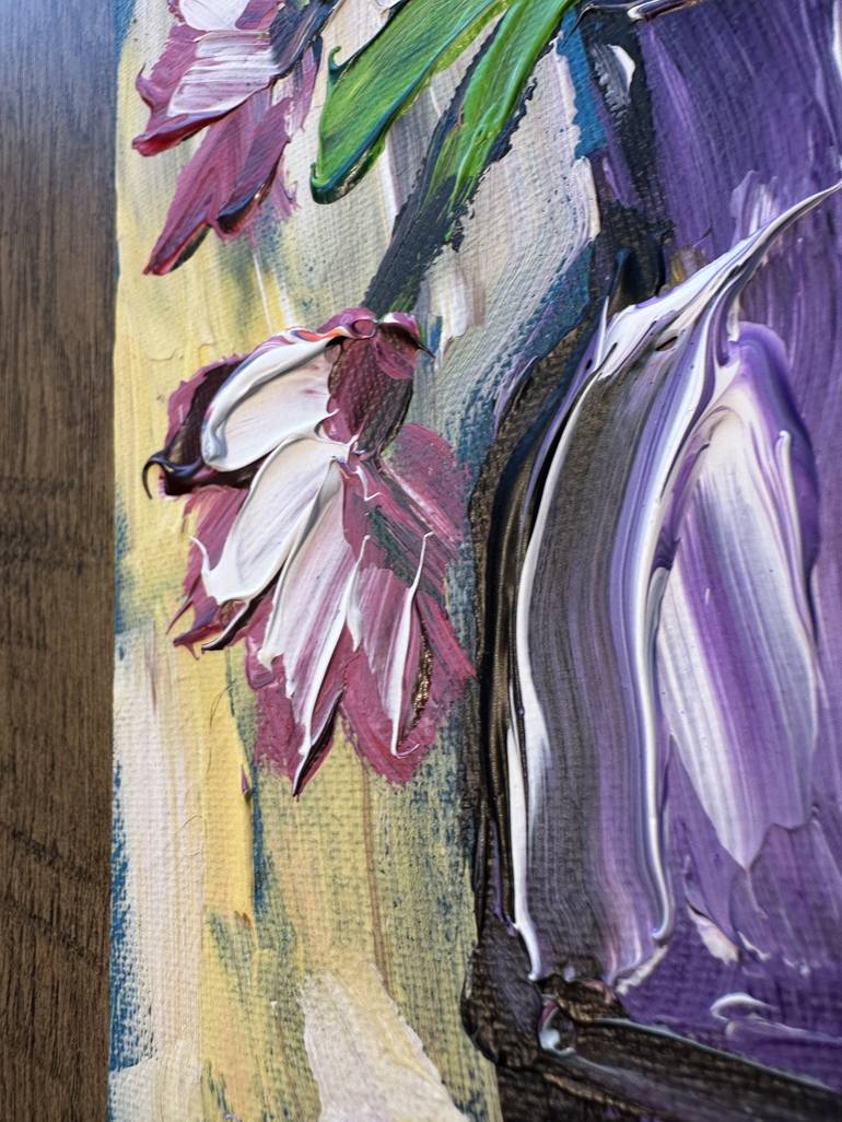 Original Expressionism Floral Painting by Oksana Fedorova