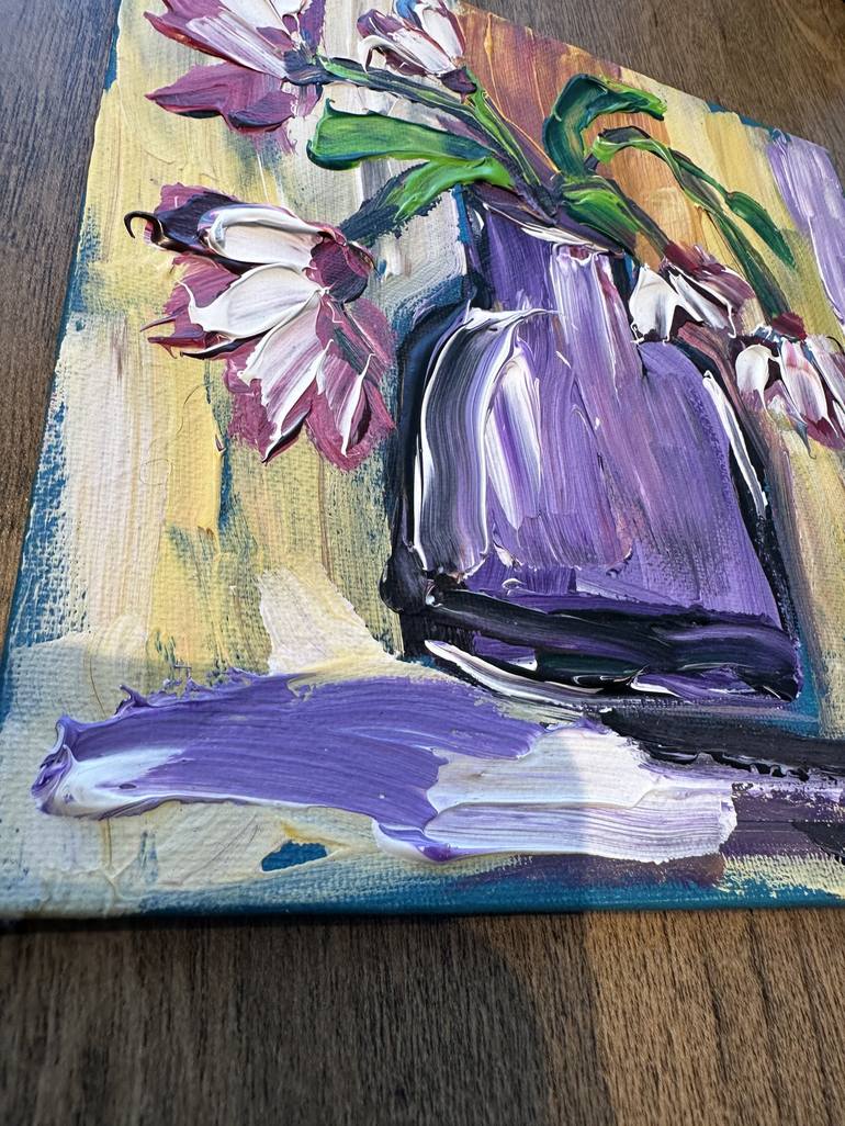 Original Expressionism Floral Painting by Oksana Fedorova