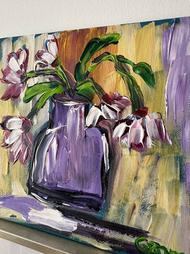 Original Expressionism Floral Painting by Oksana Fedorova