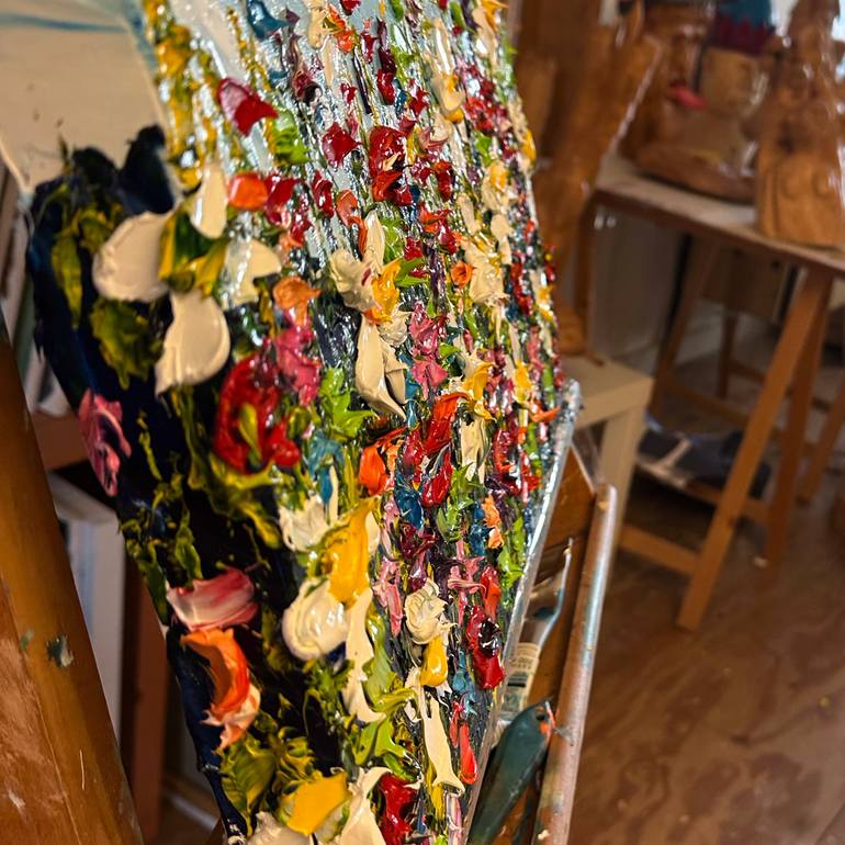 Original Impressionism Floral Painting by Oksana Fedorova