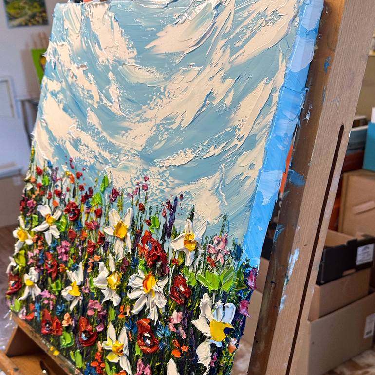 Original Impressionism Floral Painting by Oksana Fedorova